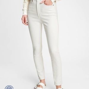 Gap White Sky High Skinny Jeans NWT 4 Petite